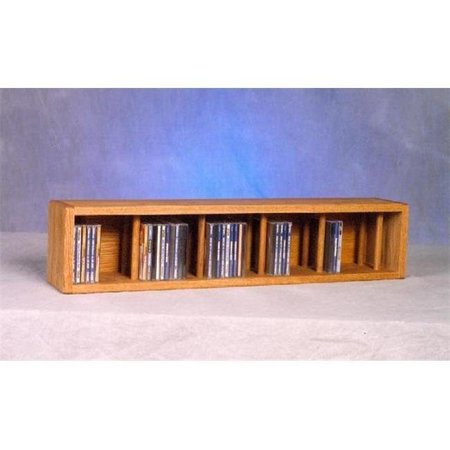 WOOD SHED Wood Shed 103D-3 Solid Oak desktop or shelf CD Cabinet 103D-3